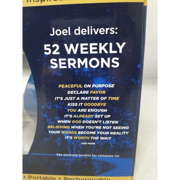 Joel Osteen Inspiration Audio Cube With Sermons and Affirmations New In Box - Picture 12 of 15
